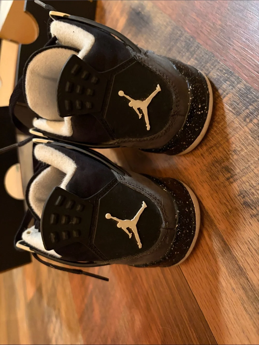 Jordan 4 Retro (PS) Black/White/Anthracite Box Label